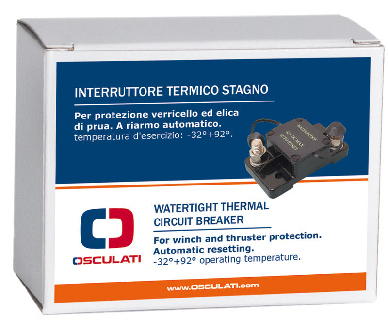 Watertight circuit breaker automatic reset 120 A - foto originale Osculati Srl