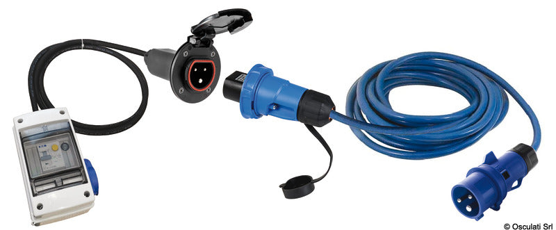 Power supply set 10A Cruiser SS socket black - foto originale Osculati Srl