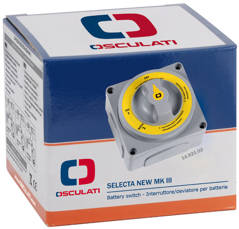 Selecta New MKII battery switch - foto originale Osculati Srl