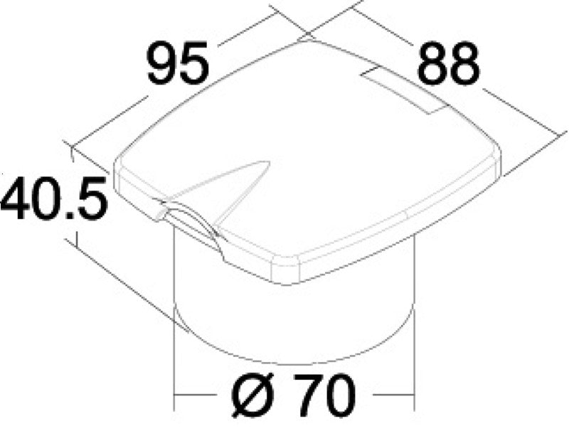 New Edge chromed shower PVC SS hose 4 m - foto originale Osculati Srl