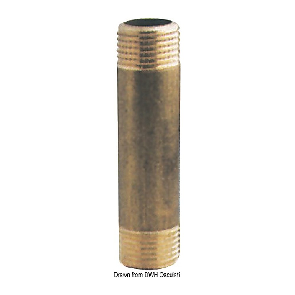 Brass extension sleeve 1" x 200 mm - foto originale Osculati Srl
