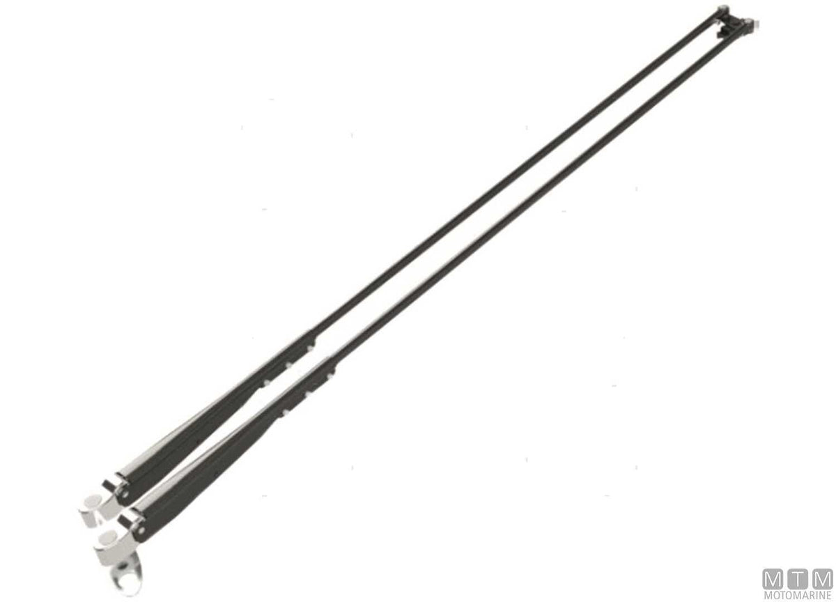 Roca telescopic pantograph arm 102/120 cm burnished stainless steel - original photo Motomarine Srl