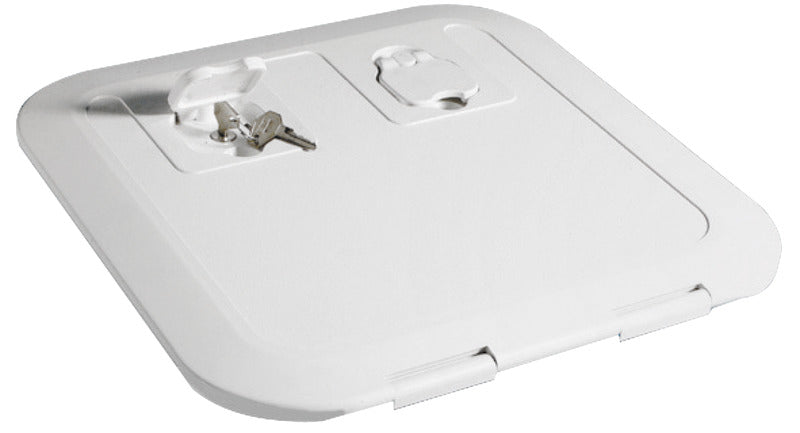 Black flush inspection hatch 520 x 465 mm - foto originale Osculati Srl
