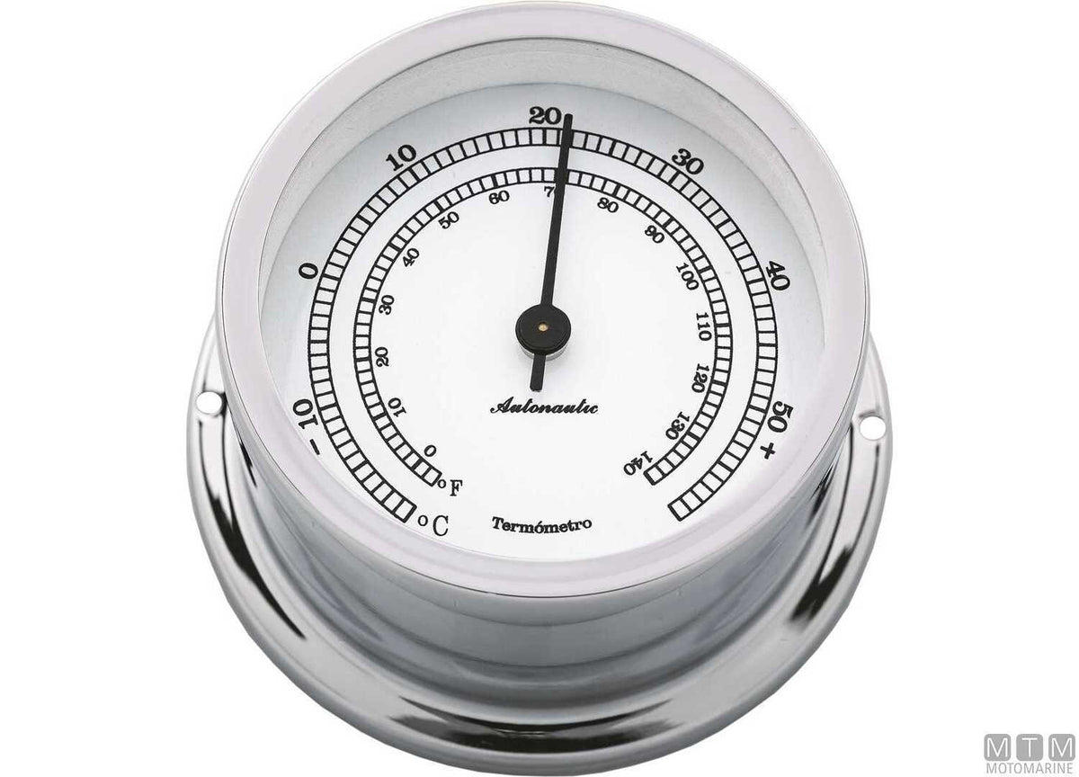 A-Nautic Minor thermometer 72 mm chrome-plated brass - original photo Motomarine Srl