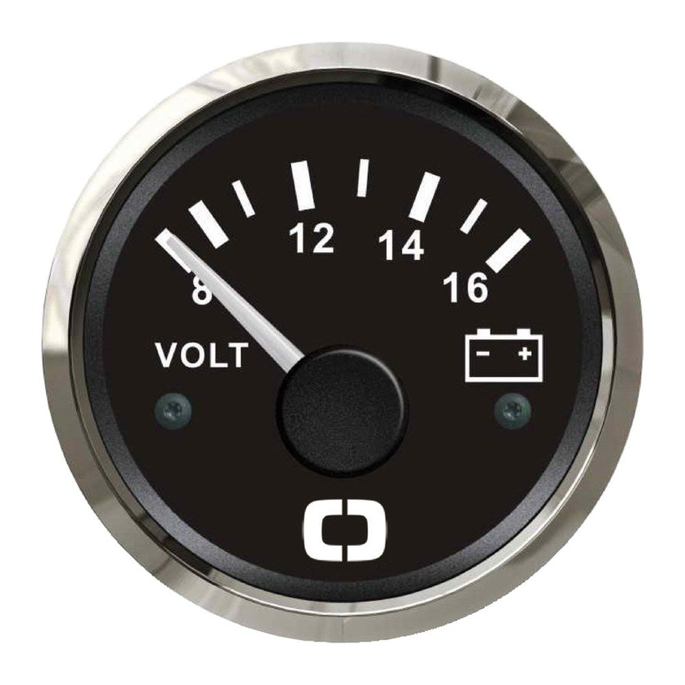 Voltmeter 8/16 V black/glossy - foto originale Osculati Srl