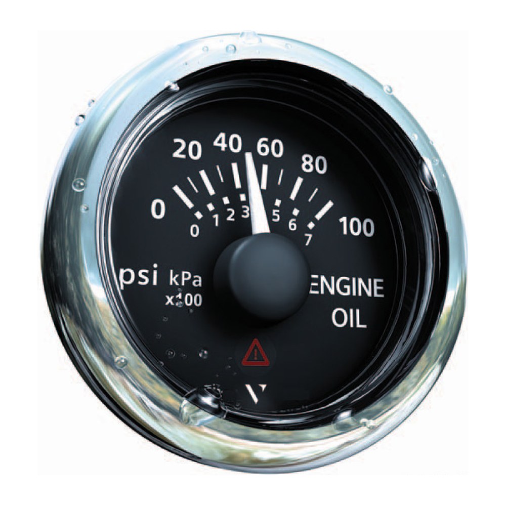 VDO Marine Oil pressure gauge black 5 bar/80 psi - foto originale Osculati Srl