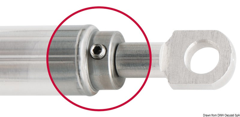 Gas spring AISI 316 972 mm 160 kg - foto originale Osculati Srl