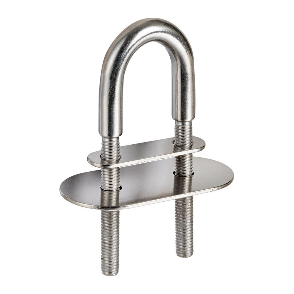 U-bolt AISI316 110mm w/two plates 80x40 mm (pack of 5) - foto originale Osculati Srl