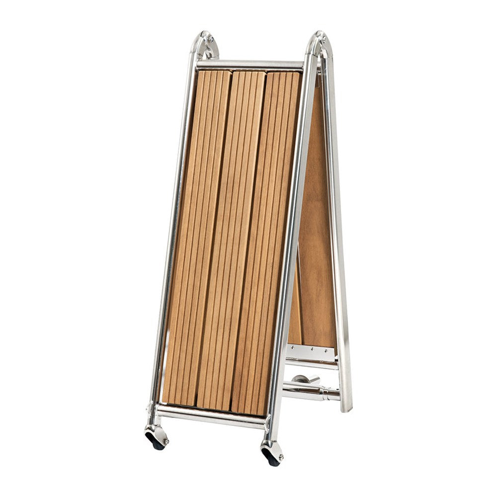 Foldable gangway AISI316/iroko 160 cm - foto originale Osculati Srl