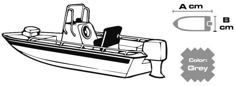 Tarpaulin universal 518/579 x 230 cm grey 300D - foto originale Osculati Srl