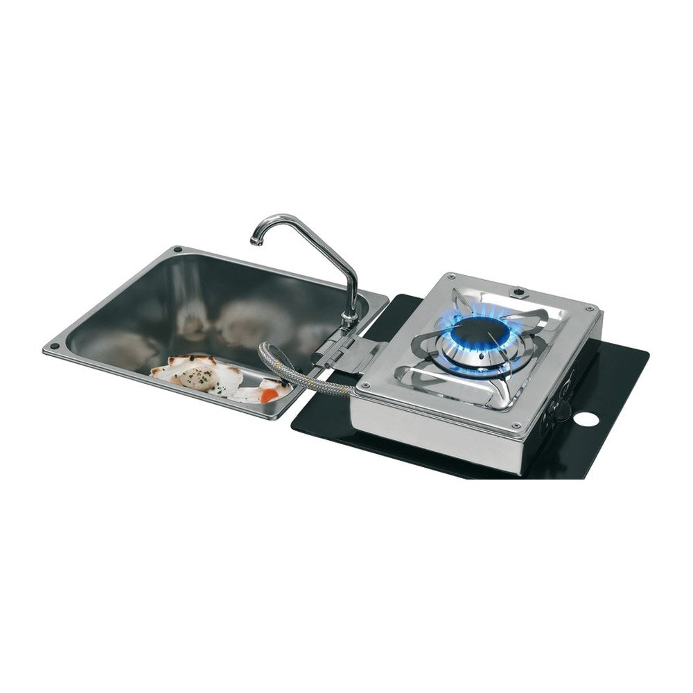 Can Hinged cooktop 1 burner rectangular version - foto originale Osculati Srl