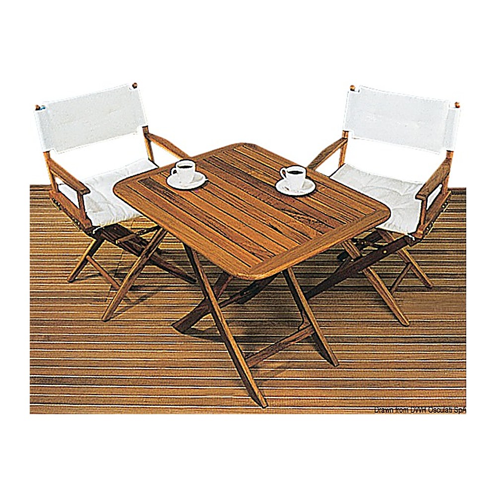 ARC Foldable teak table 70x45 cm - foto originale Osculati Srl