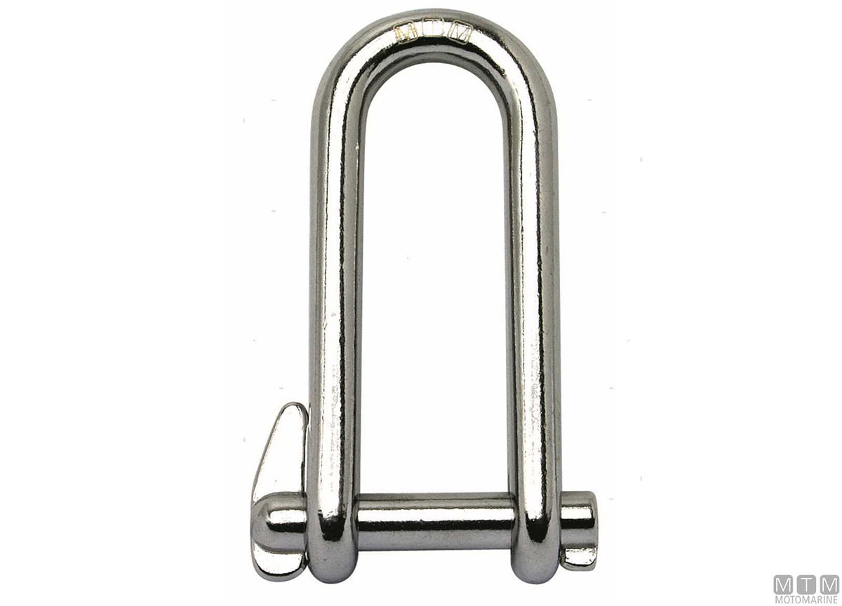 Key pin shackle Ø8 mm AISI 316 stainless steel captive pin M-CARD - original photo Motomarine Srl