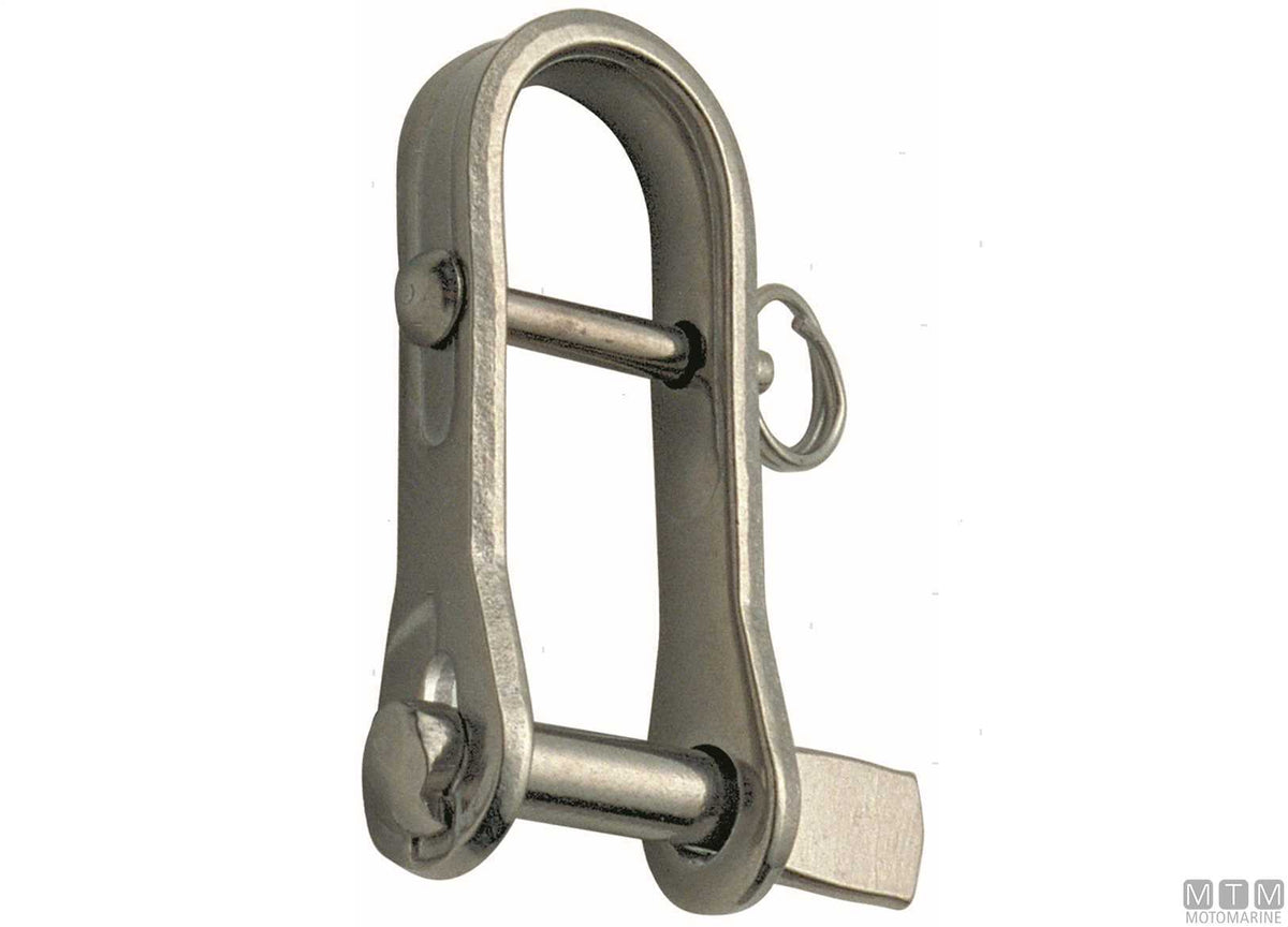 Snap shackle 2 pins D5 mm stainless steel 316 stamped - original photo Motomarine Srl