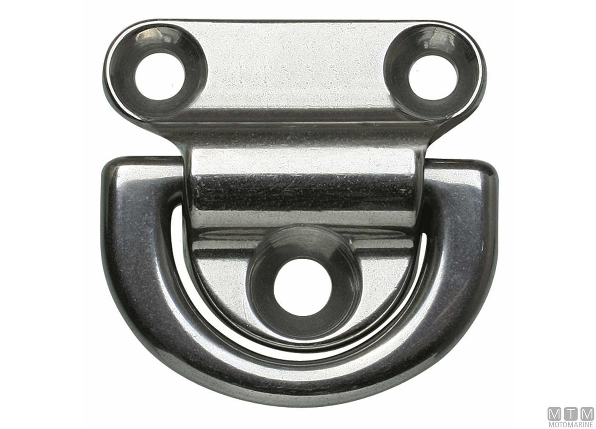 Ring plate 3 holes Ø10 mm stainless steel 316 - original photo Motomarine Srl
