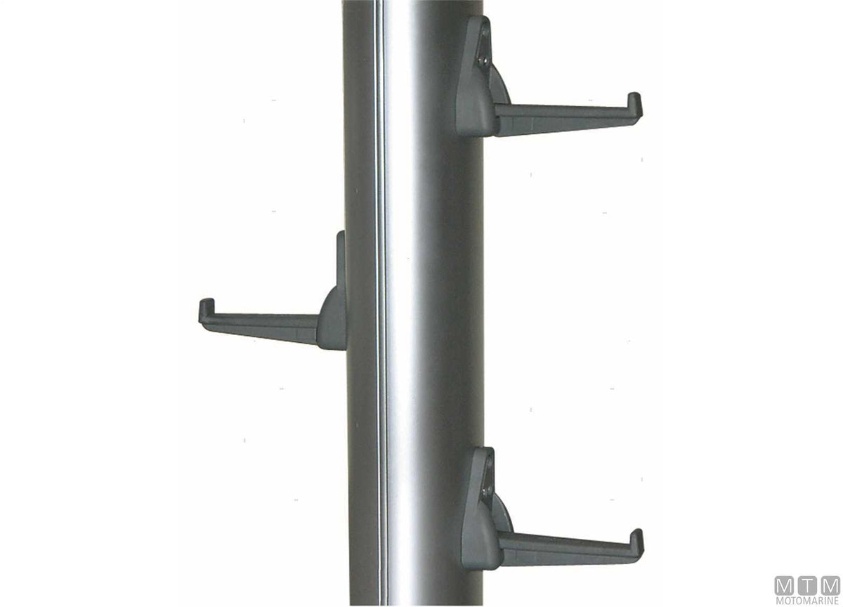 Foldable mast step, grey, fiberglass - original photo Motomarine Srl