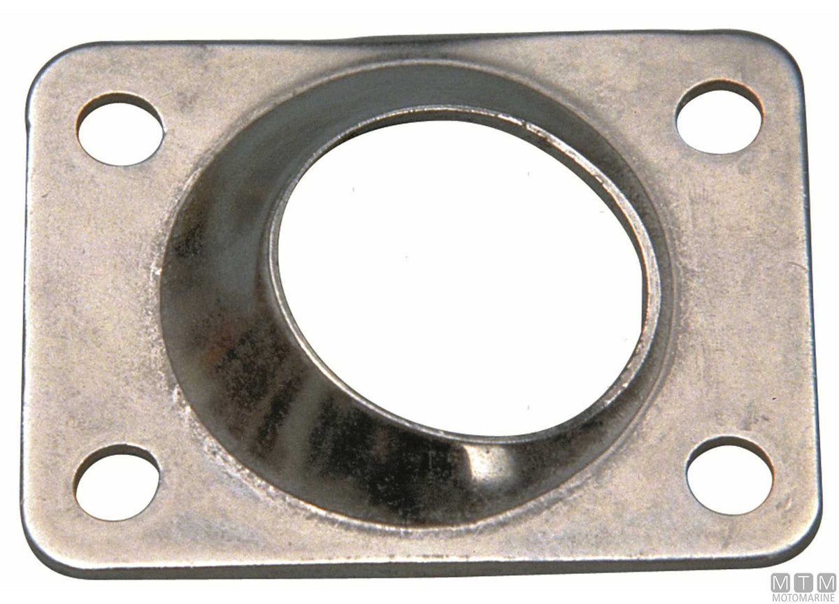 Square welding base 60° Ø25 mm stainless steel 316 - original photo Motomarine Srl