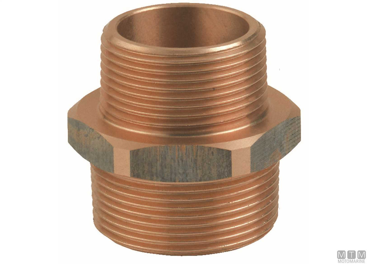 Reducing nipple 1"1/4x1" bronze - original photo Motomarine Srl
