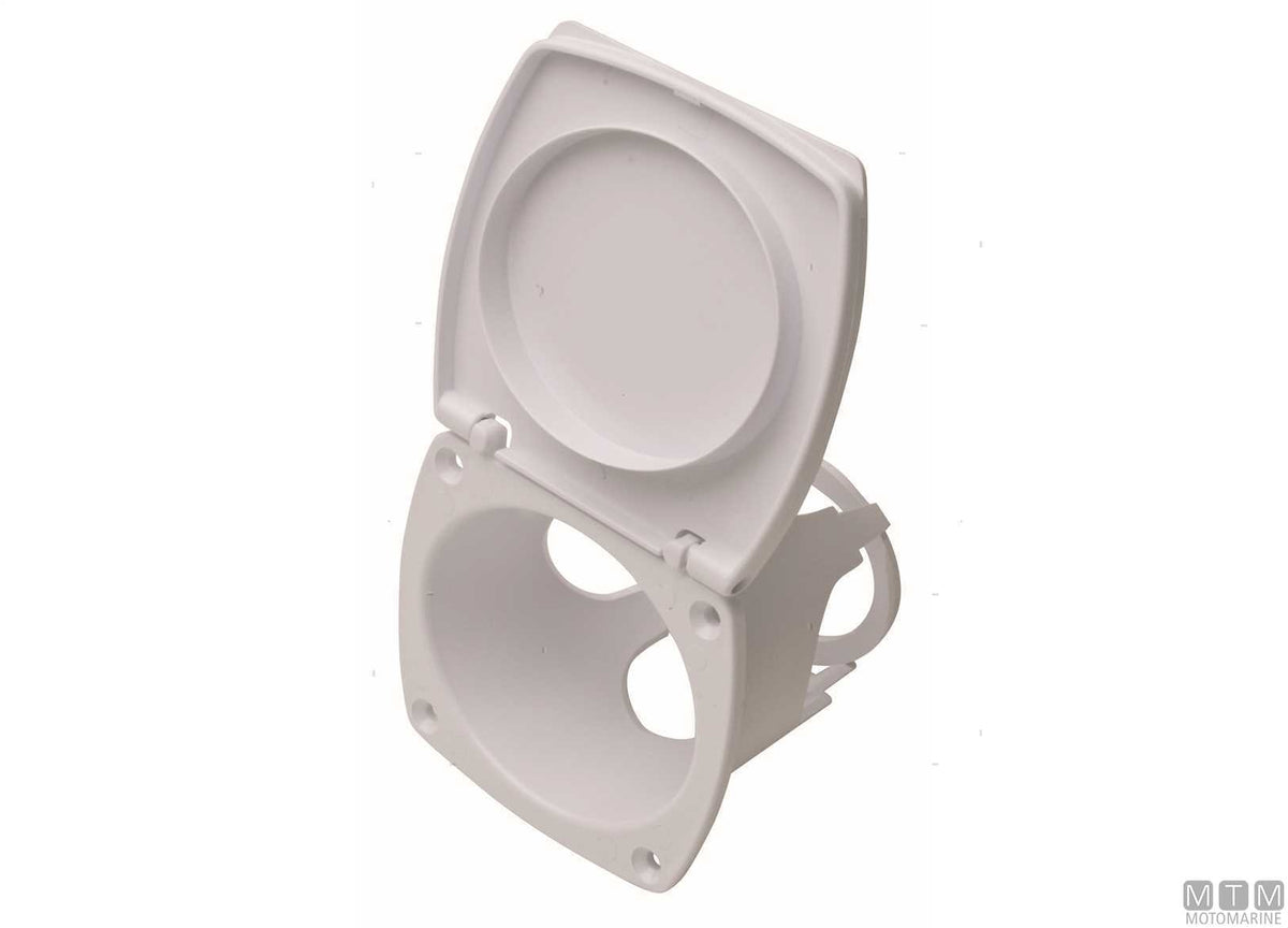 Square shower box for vertical and horizontal flush mounting ABS white - original photo Motomarine Srl