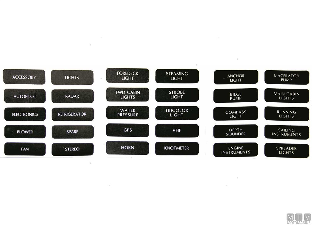 Aluminium panel with 4-position rocker switches 135x95 mm - original photo Motomarine Srl