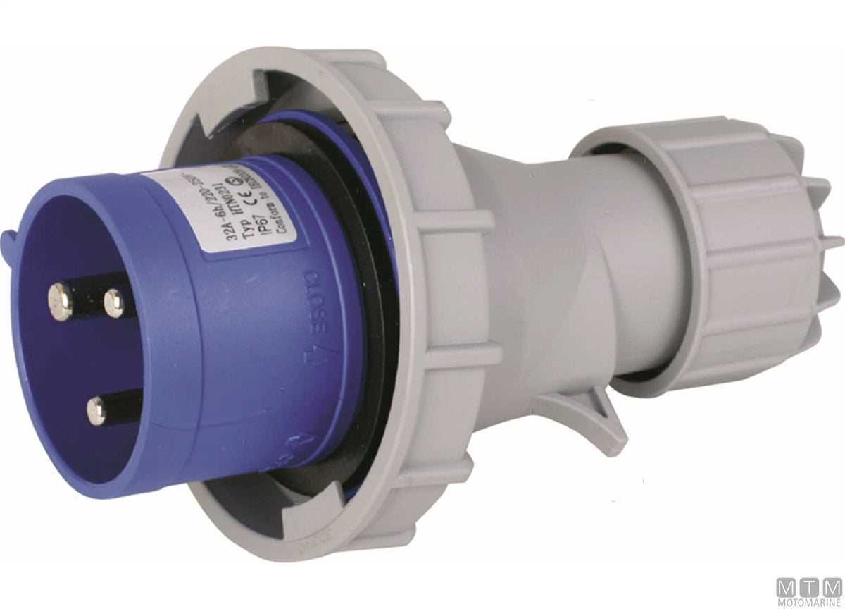 CE socket IP67 230V 16A - original photo Motomarine Srl