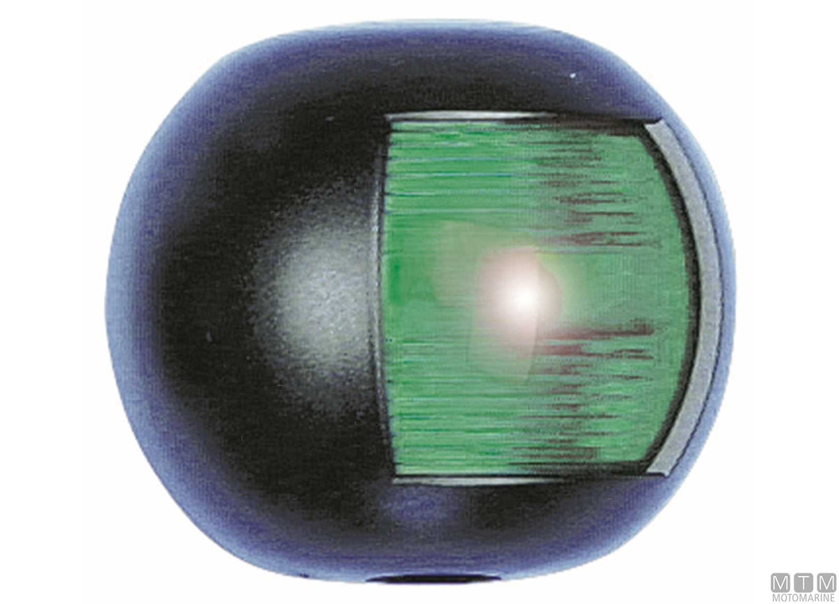 Red side navigation light Midi Flat black - original photo Motomarine Srl