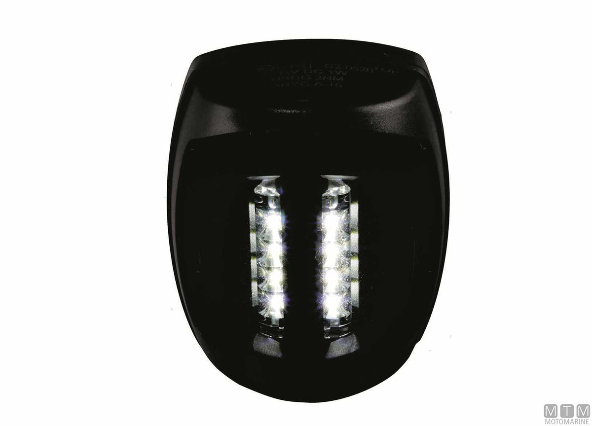 LED combined navigation light, red/green, Sirius, black - original photo Motomarine Srl