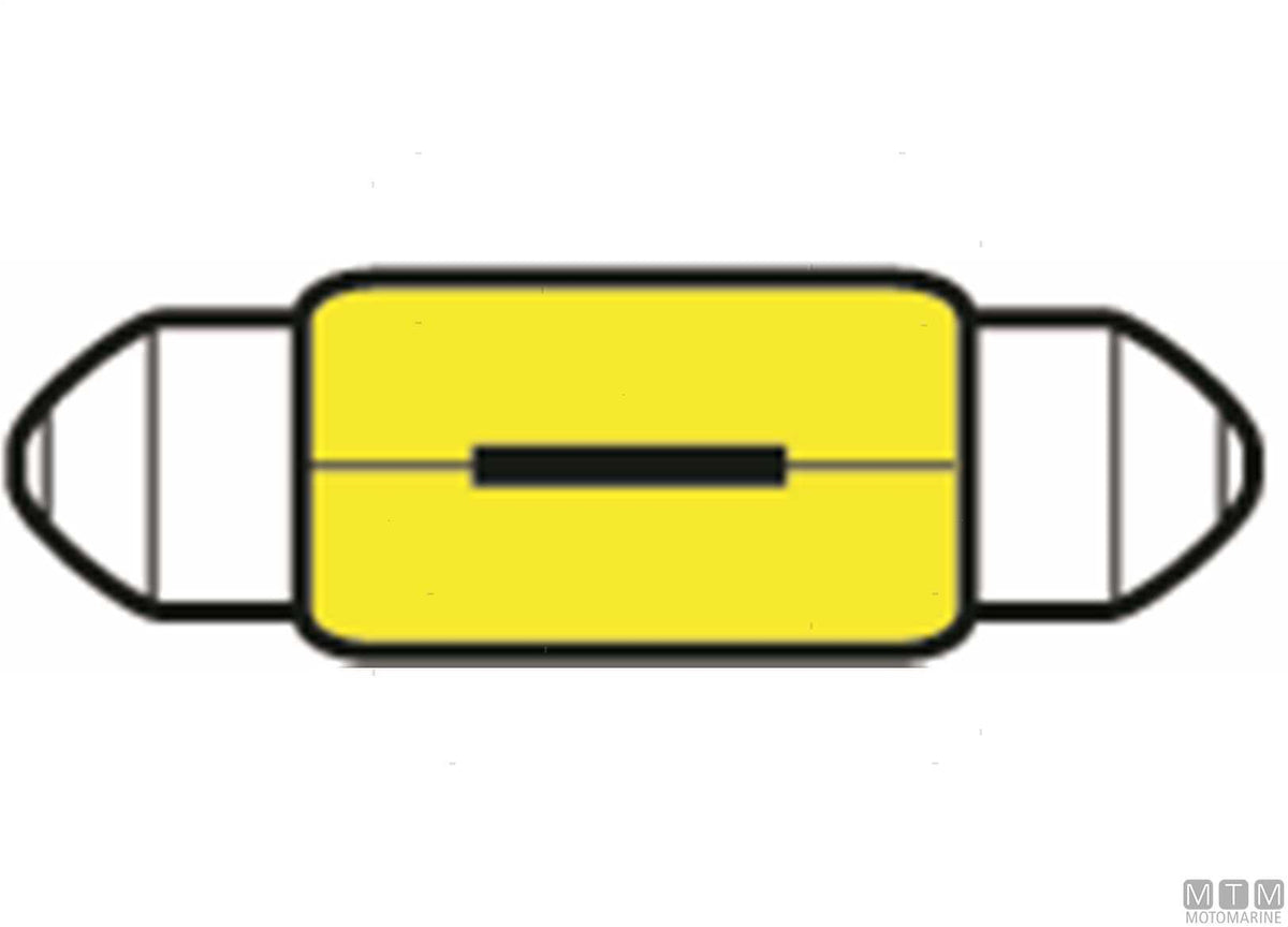 Festoon bulb 24V 15W - original photo Motomarine Srl