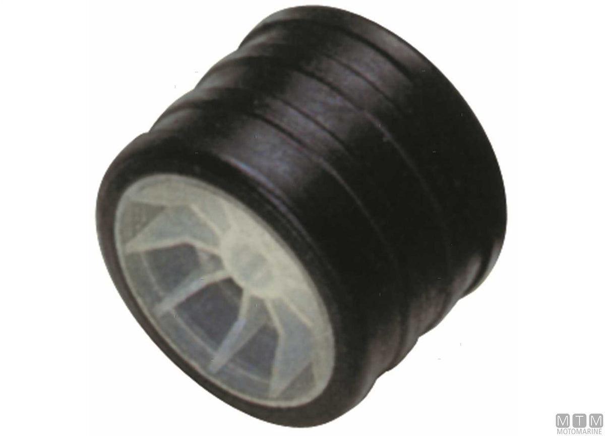 Rubber side roller for trailers 105x85 mm bore Ø15 mm - original photo Motomarine Srl
