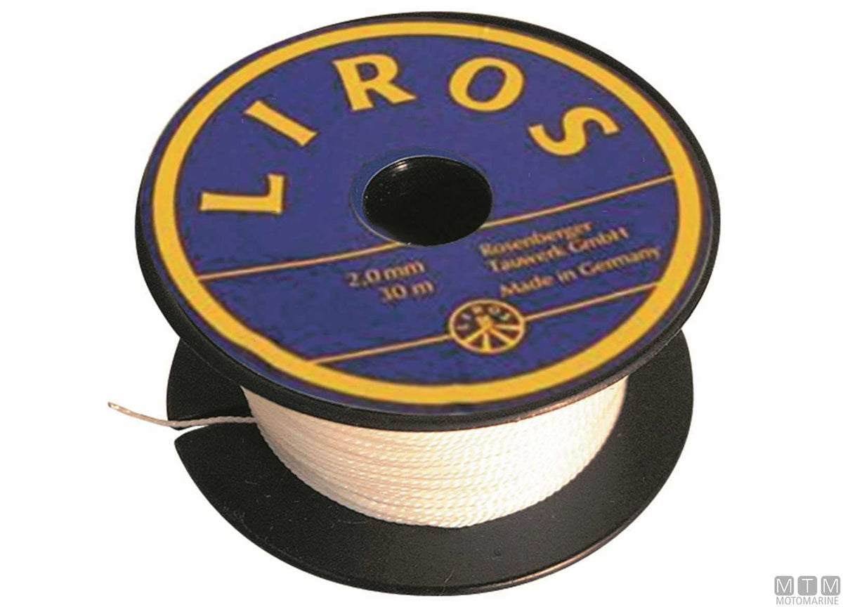 White polyester sewing thread Ø0.3 mm 140 m - original photo Motomarine Srl