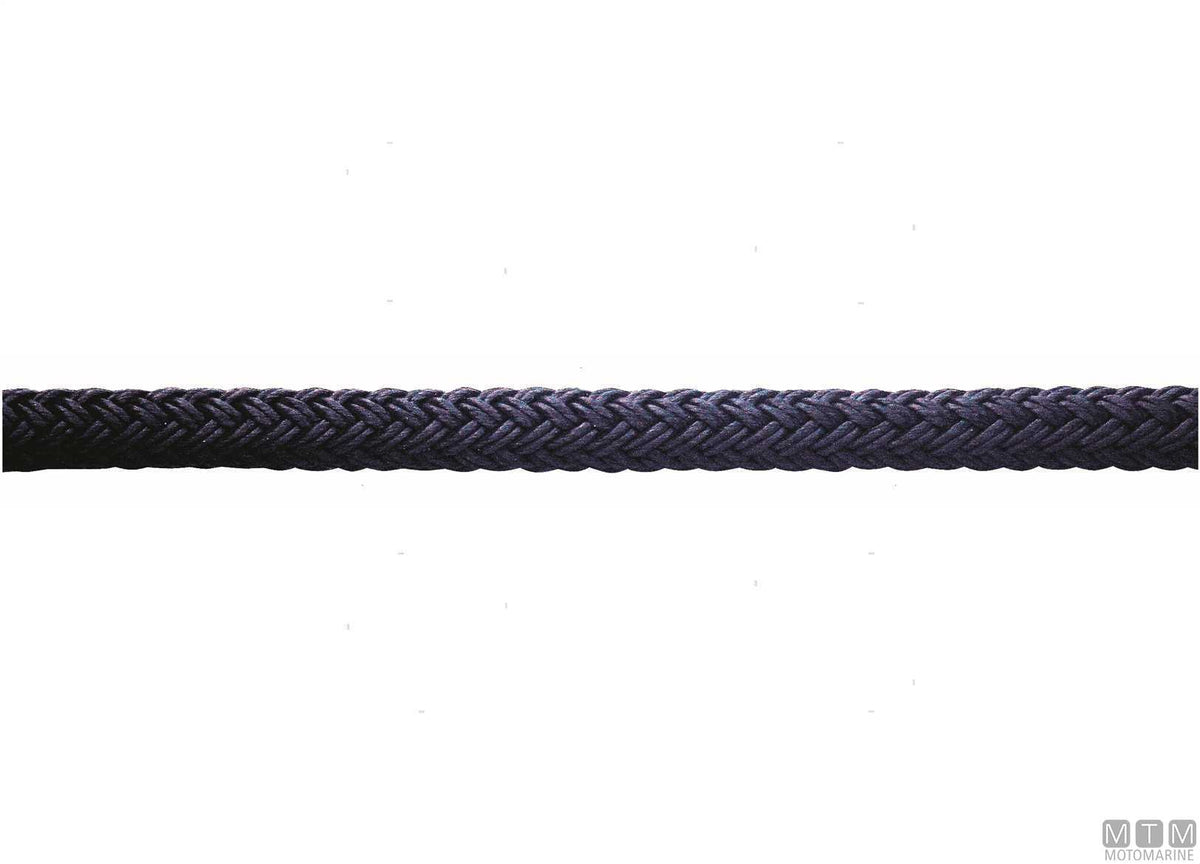 16-strand mooring braid navy blue polyester Ø28 mm 100 m - original photo Motomarine Srl
