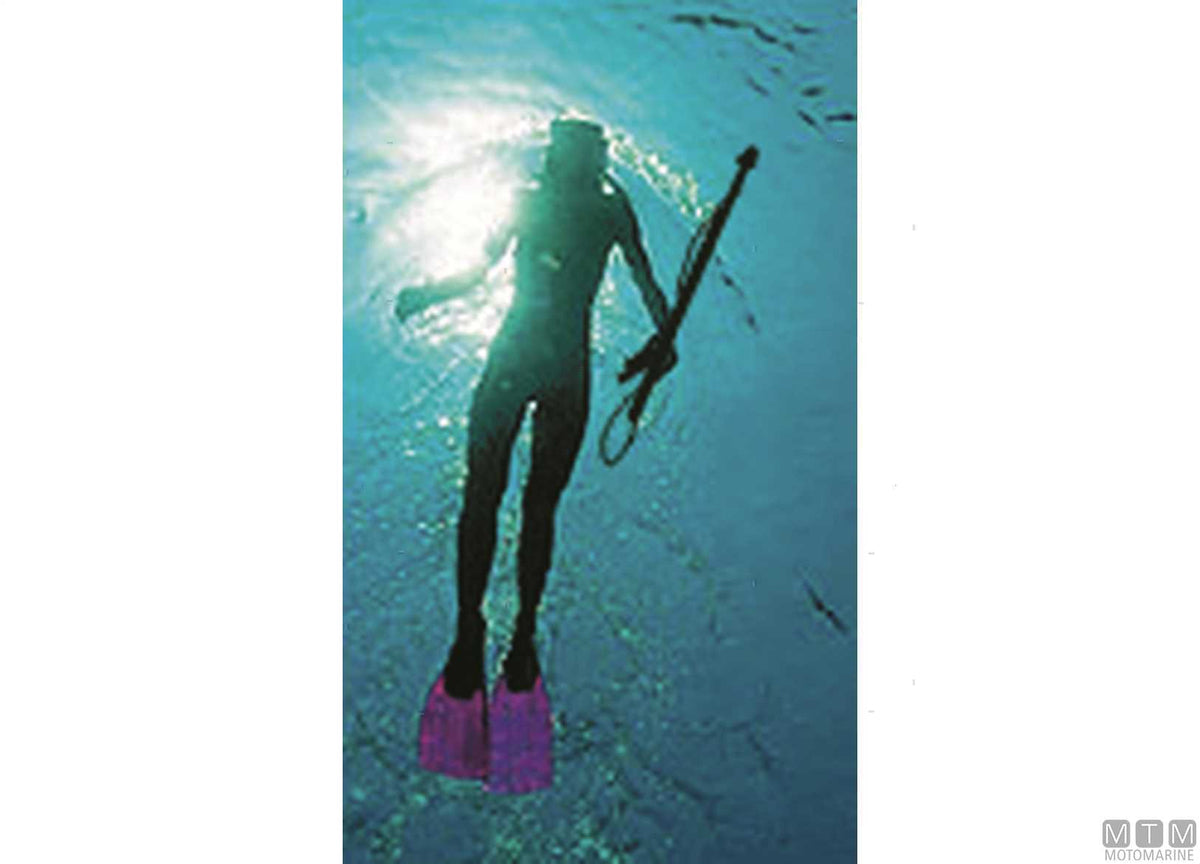 Black polyester braided line reel for spearguns Ø2 mm x 40 m - original photo Motomarine Srl