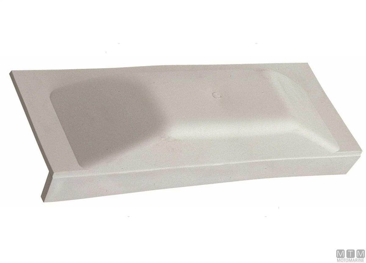 Majoni straight fender plate L 25 cm, white - original photo Motomarine Srl