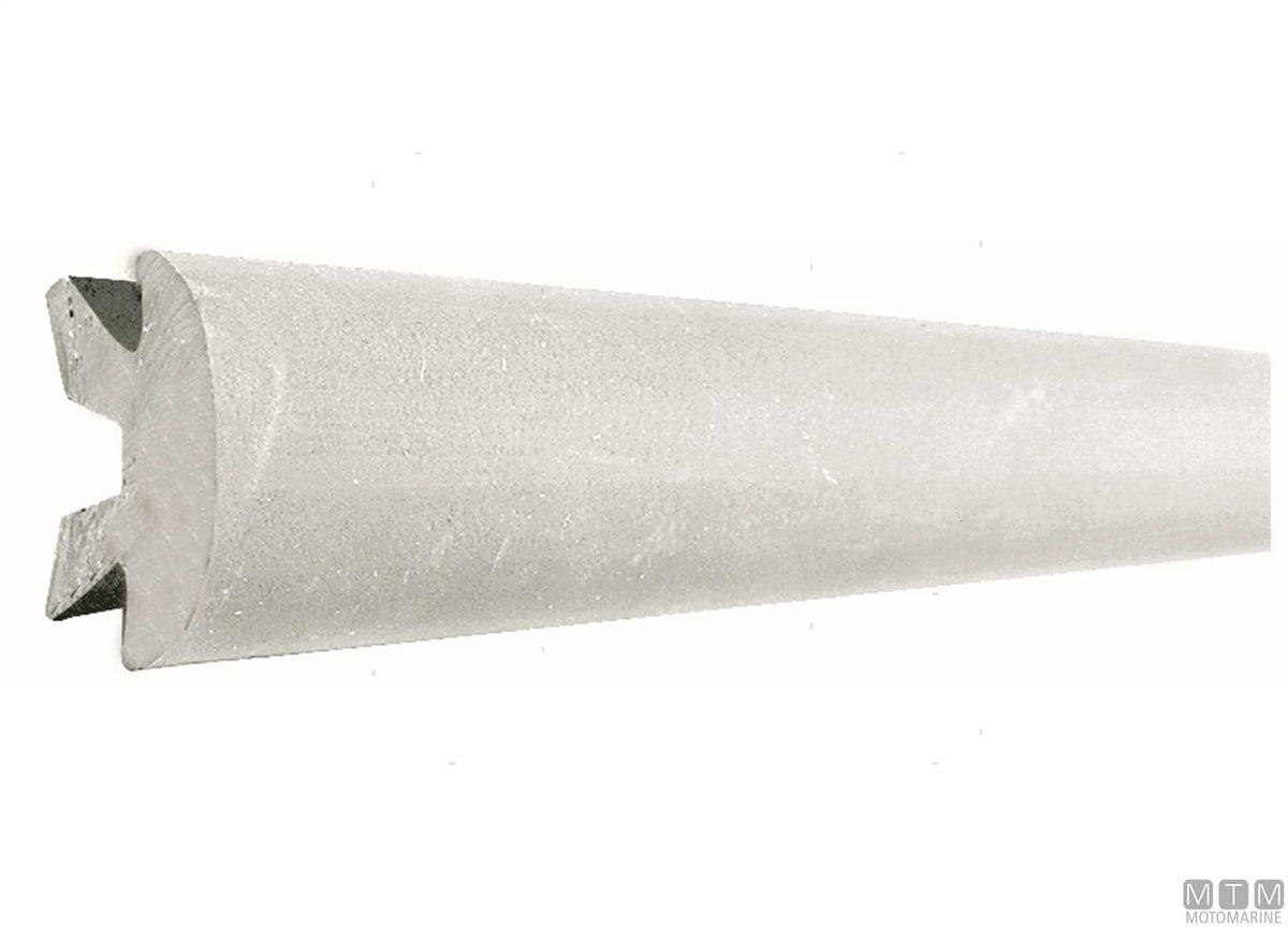 Connector for aluminum profiles H56 mm white - original photo Motomarine Srl