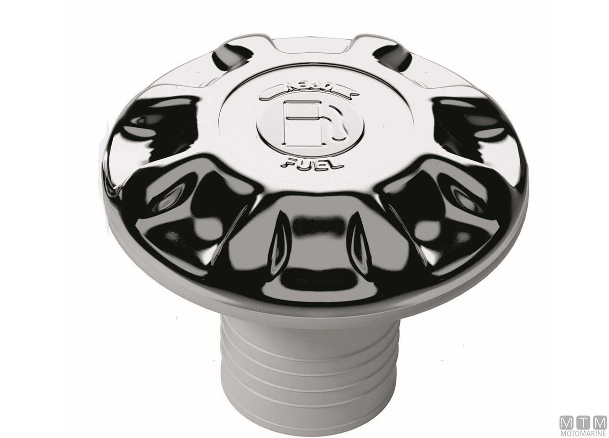 UFO fuel deck fill Ø50 mm in chrome-plated plastic - original photo Motomarine Srl