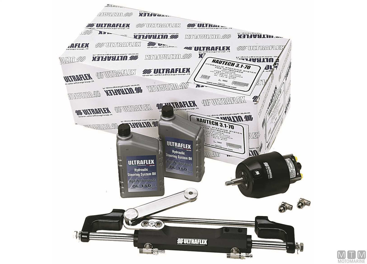 Kit of 2 hydraulic hoses Nautech/Hytech 3 m - original photo Motomarine Srl