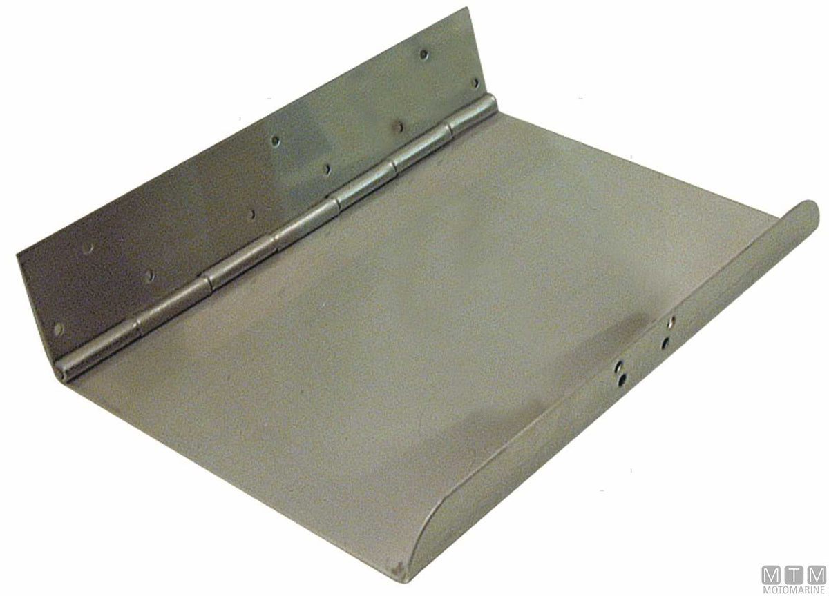 Pair of trim tab blades 450x300 cm, stainless steel - original photo Motomarine Srl