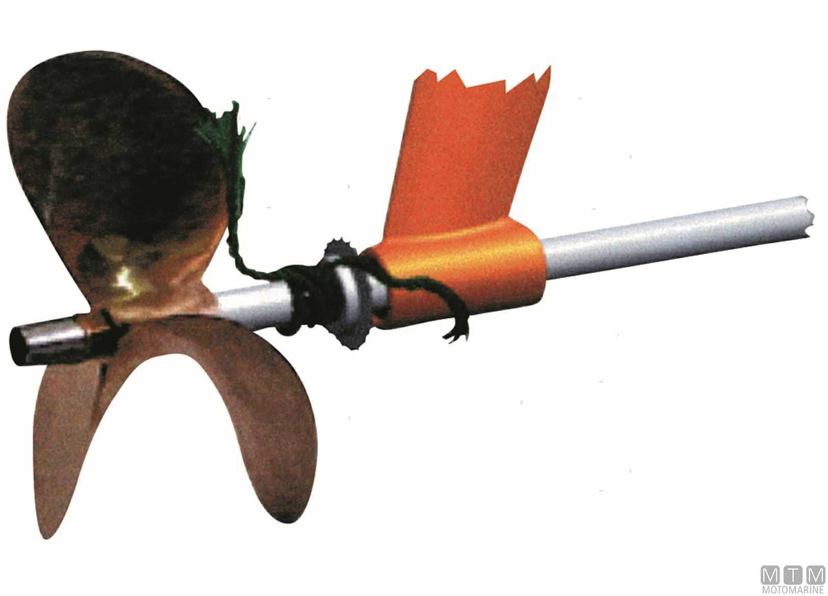Rope cutter Ø80 mm for Ø30 mm stainless steel shaft - original photo Motomarine Srl