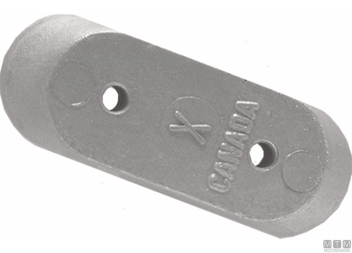 Plate anode for propeller shaft Johnson/Evinrude 40-150 in aluminium - original photo Motomarine Srl