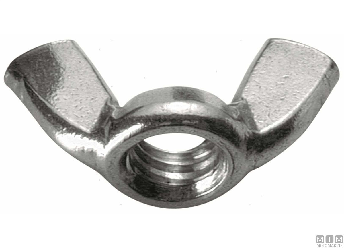 Wing nuts DIN315 stainless steel A2 M12, 10 pcs - original photo Motomarine Srl