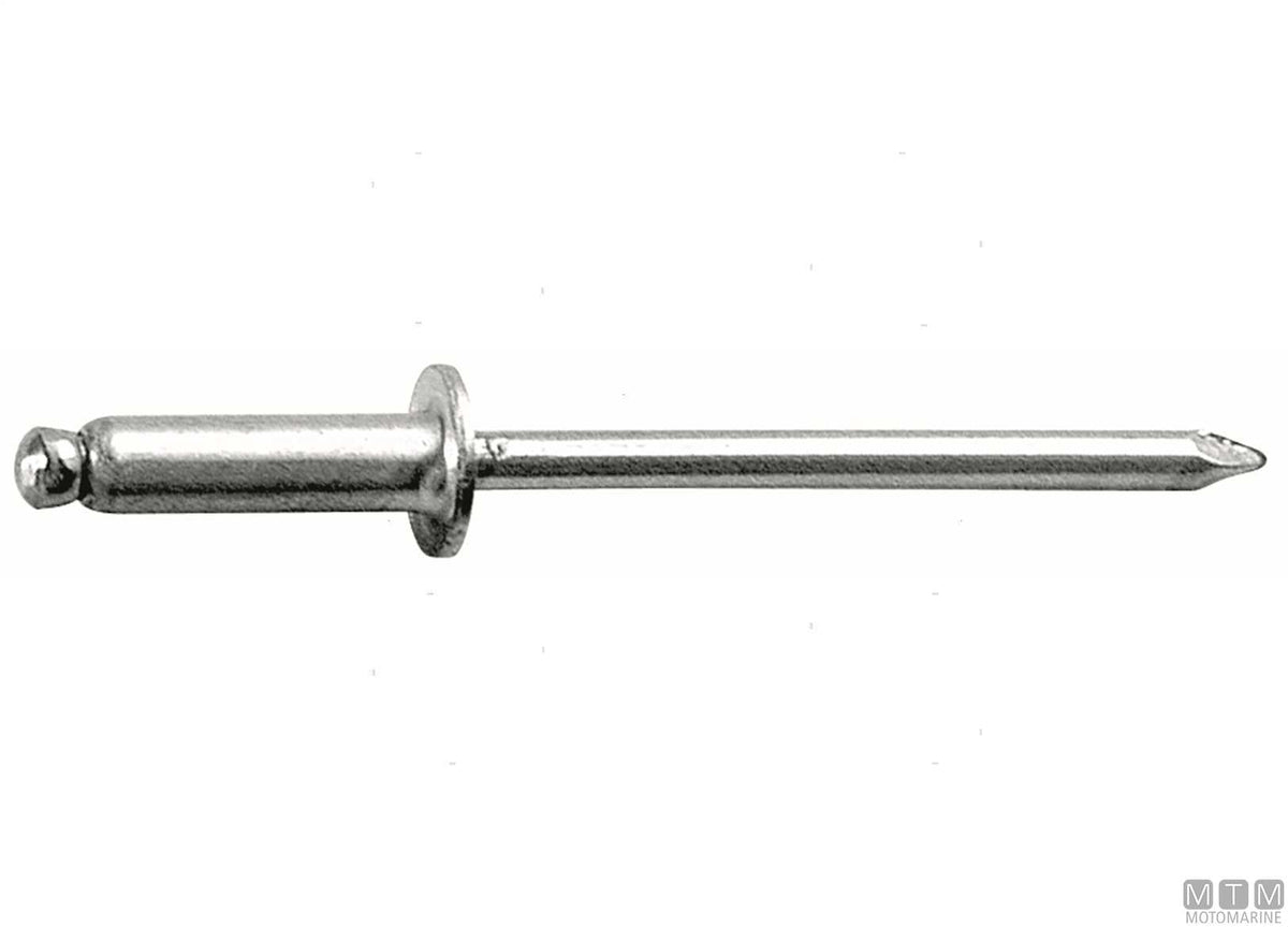 Stainless steel rivets A2 4x8 mm, 100 pcs - original photo Motomarine Srl