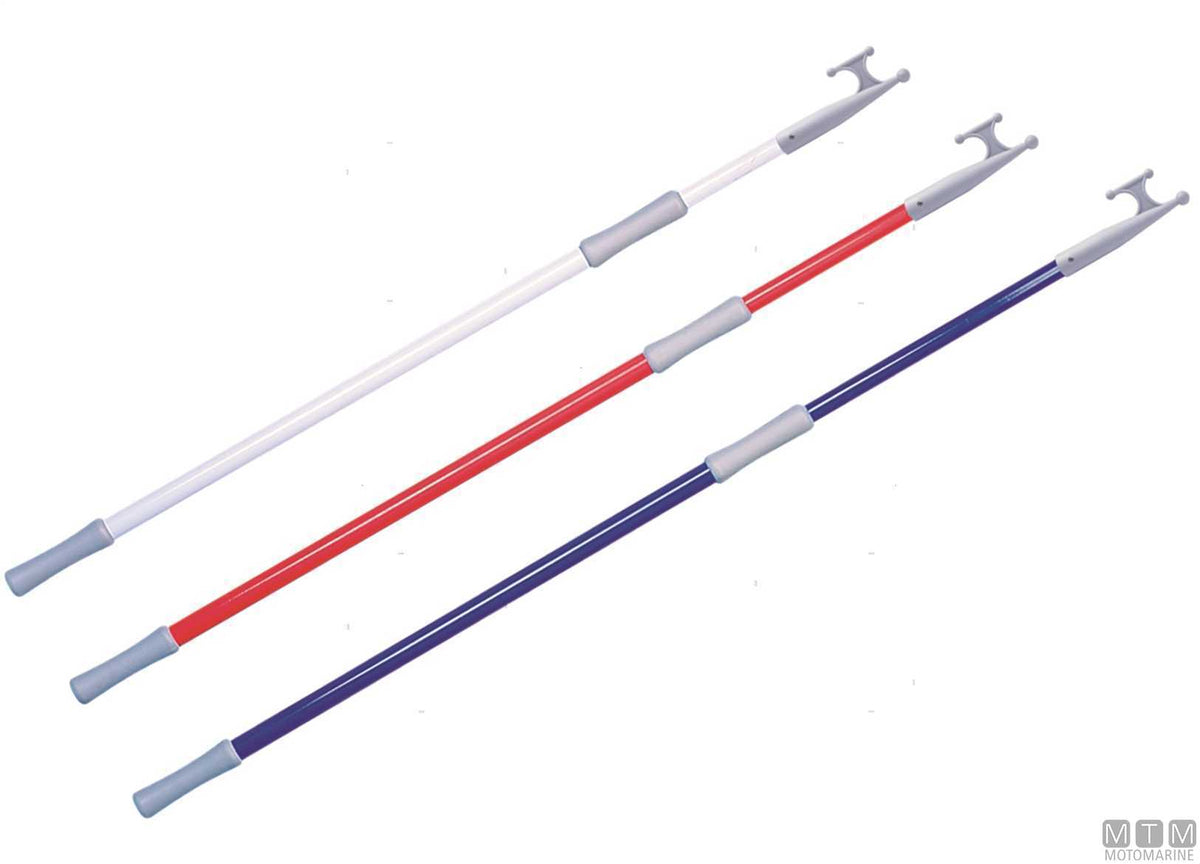 Telescopic boat hook 120/200 cm, blue - original photo Motomarine Srl