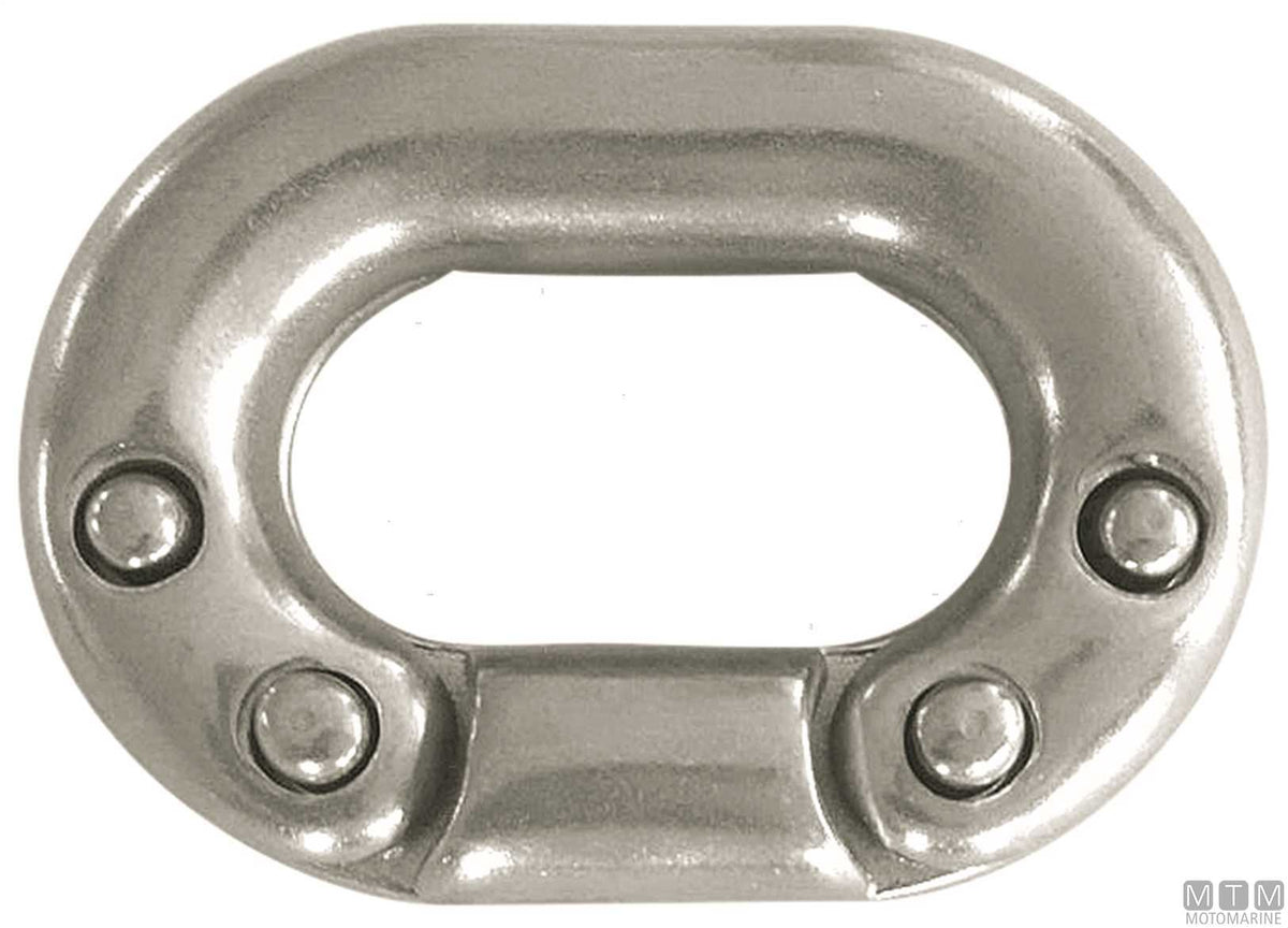 Connecting link for chain Ø12 mm 8 pins stainless steel 316 - original photo Motomarine Srl