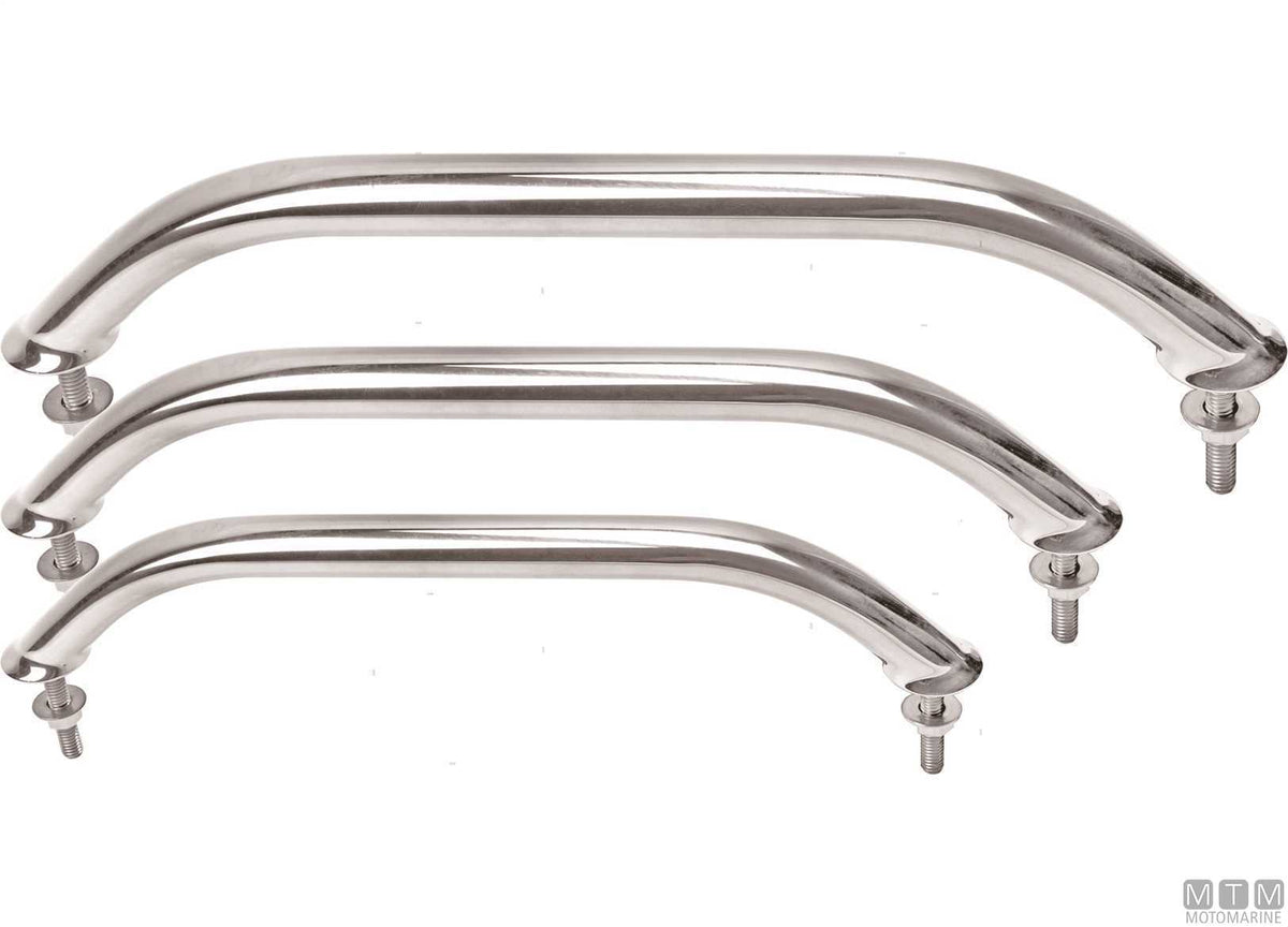 Oval handrail 450 mm stainless steel 316 - original photo Motomarine Srl