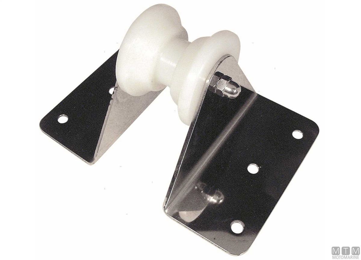 Chain bow roller for bowsprit platform 150x75 mm, stainless steel 316 - original photo Motomarine Srl