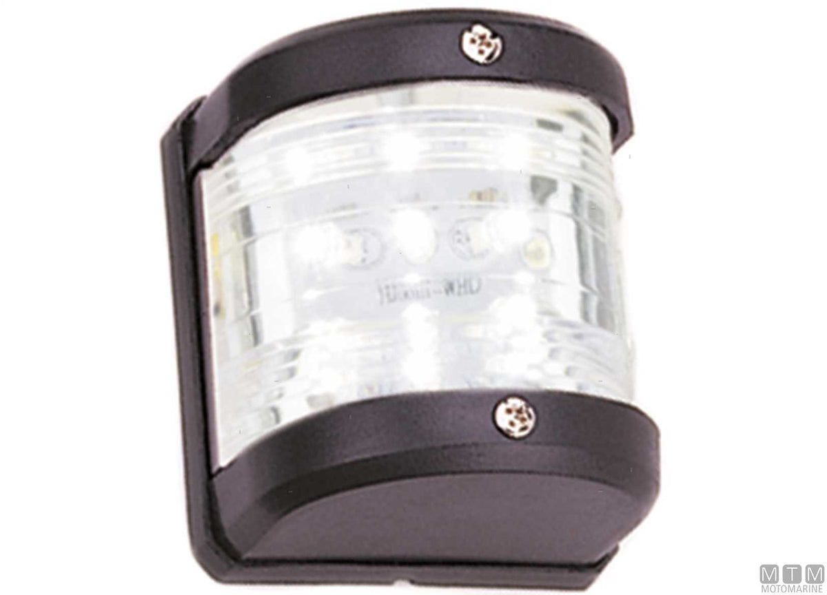 LED navigation sidelight, red, Midi, black, 65x75 mm - original photo Motomarine Srl