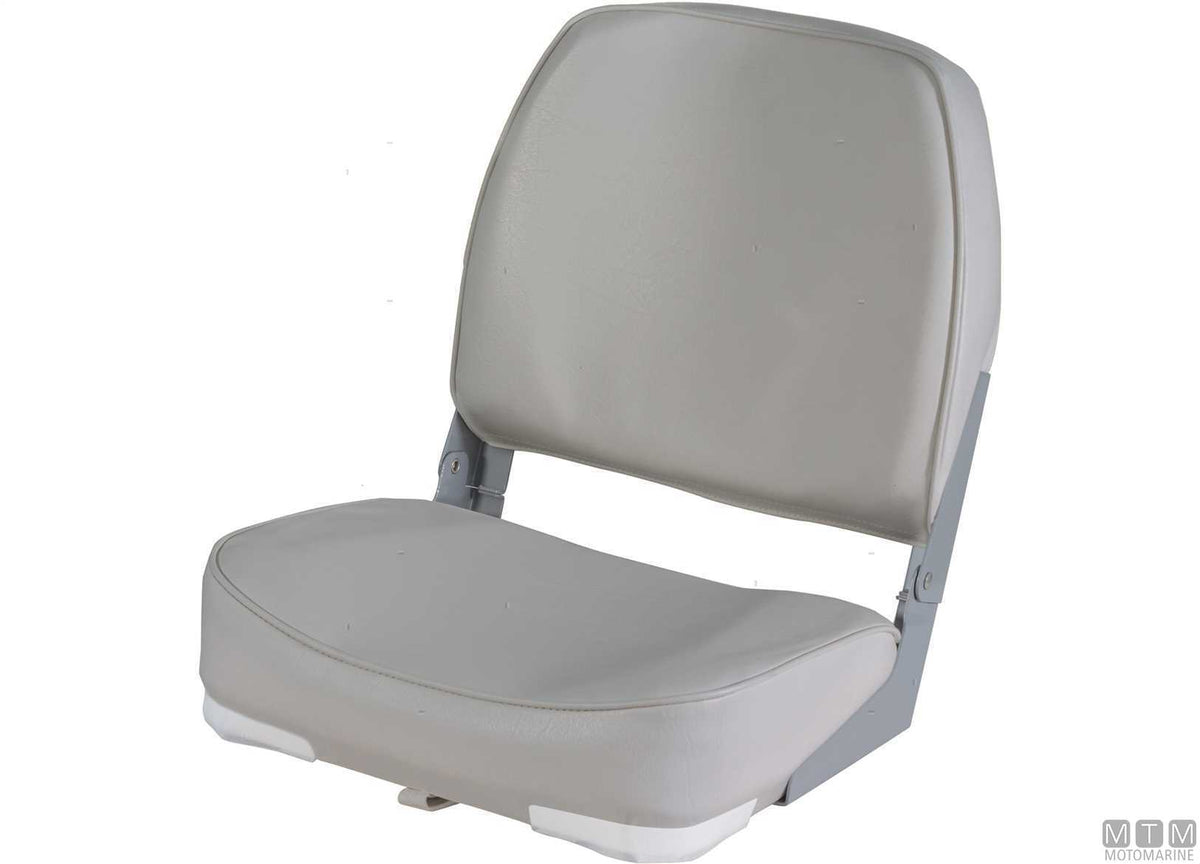 Classic High Back folding seat, white - original photo Motomarine Srl