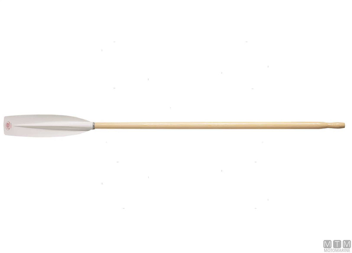 Pair of wooden oars Lahna Seamodule 180 cm, composite blade - original photo Motomarine Srl