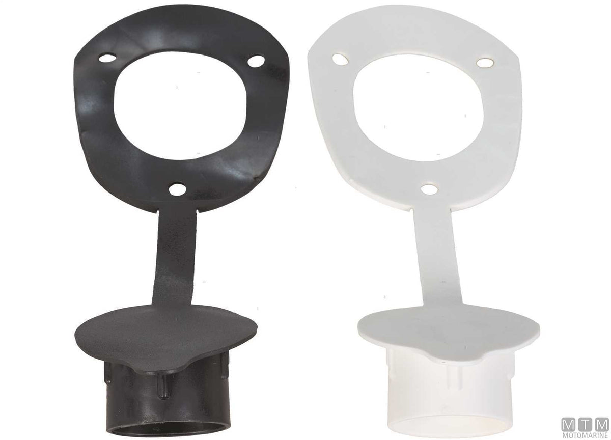 Rod holder cap Ø40 mm, black - original photo Motomarine Srl