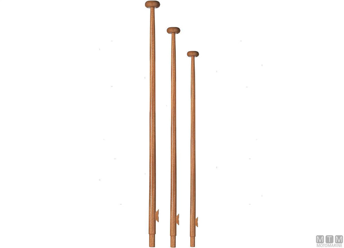 Lahna flagpole H1000 mm in mahogany - original photo Motomarine Srl